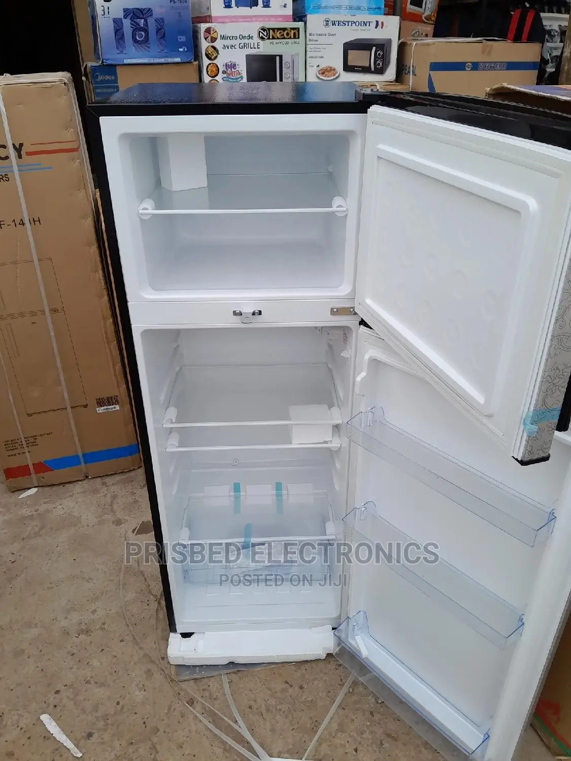 Neon Double Door Fridge 200 Litres Top Freezer