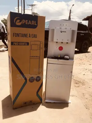 Pearl Water Dispenser With Fridge – Silver PWD-1009FSL