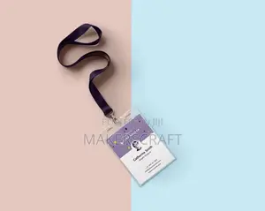 Professional ID Card Printing With Plastic Pouches Lanyard