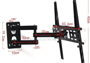 Single Arm Adjustable Wall Mount 32”-55”