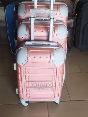 Plastic Suitcase Trolley 3 Piece