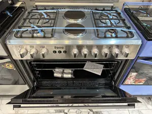 Kitchen Range Ferre Sliver Gas/Electric Stove Oven Cooker