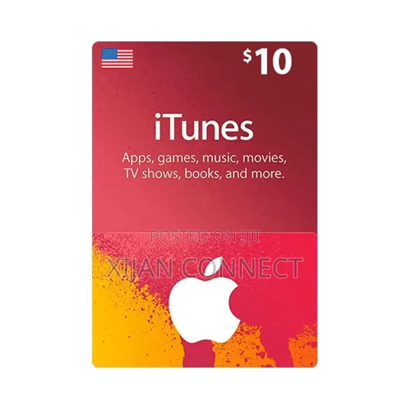 $10 Apple iTunes Gift Card
