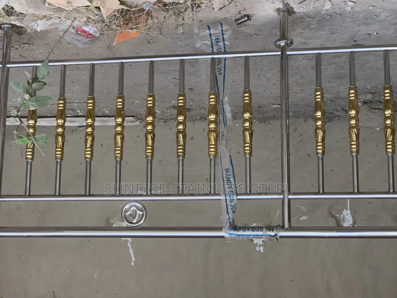 Stainless Steel Gold Design