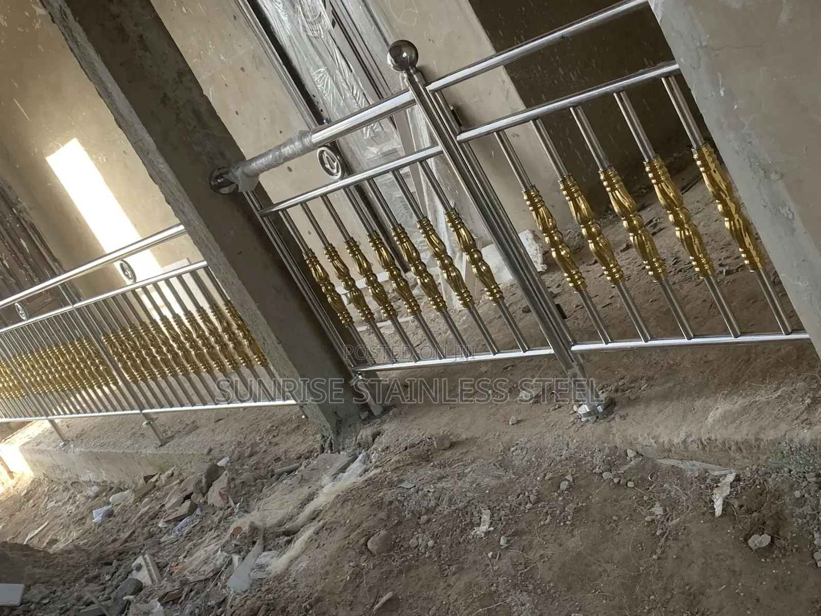 Stainless Balustrade and Gold Design