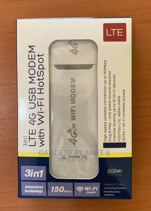 3 in 1 Lte 4g Usb Modem With Wi-Fi Hotspot