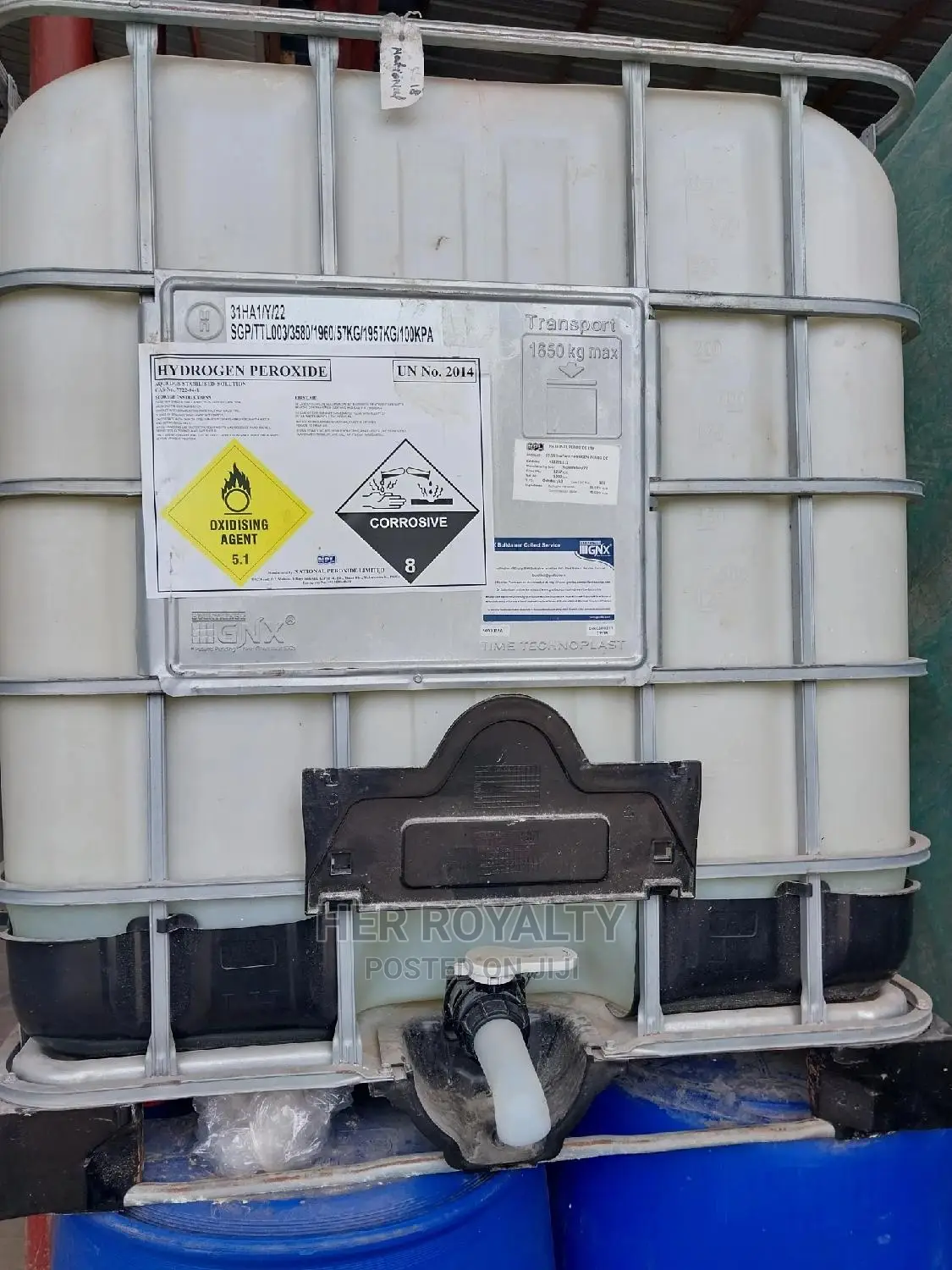 Hydrogen Peroxide 1650kg