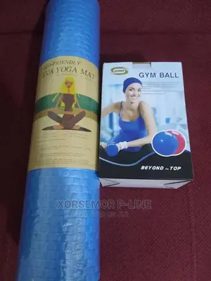 Thick Yoga Mat and Gym Ball