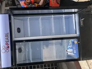 Black White Colour Pearl 600 Litres Display Fridge