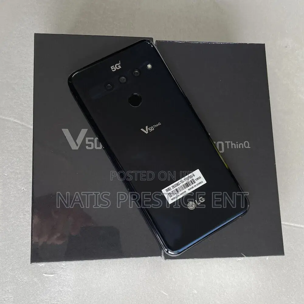 New LG V50 ThinQ 5G 128 GB Black