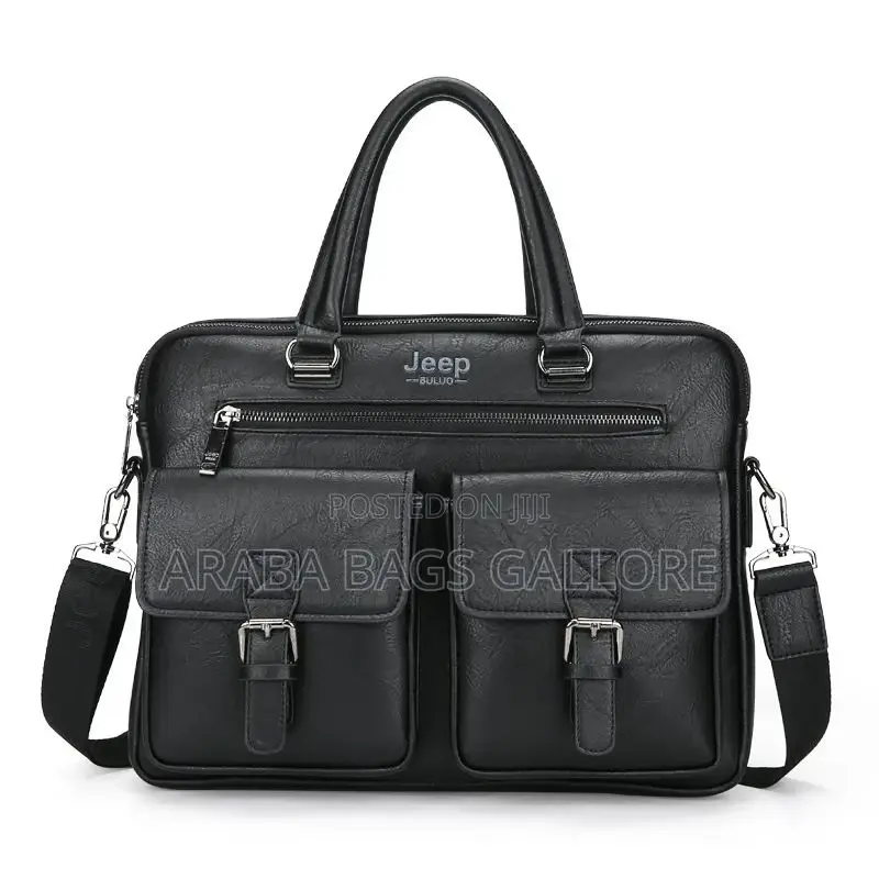 Original 17inches Jeep Leather Shoulder Laptop/Office Bag.