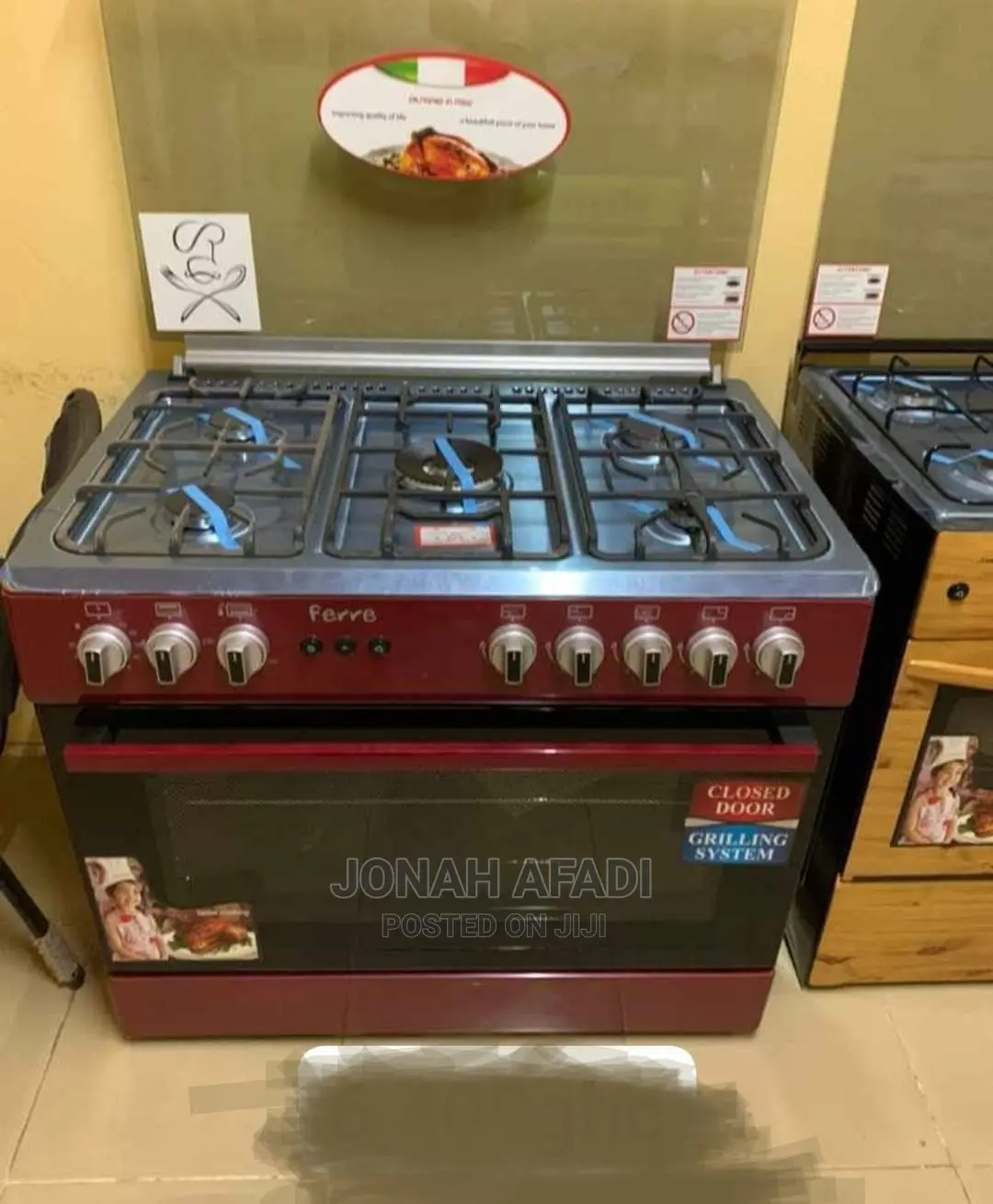 Ferre 60x90 5 Burner Gas Stove With Oven and Grill