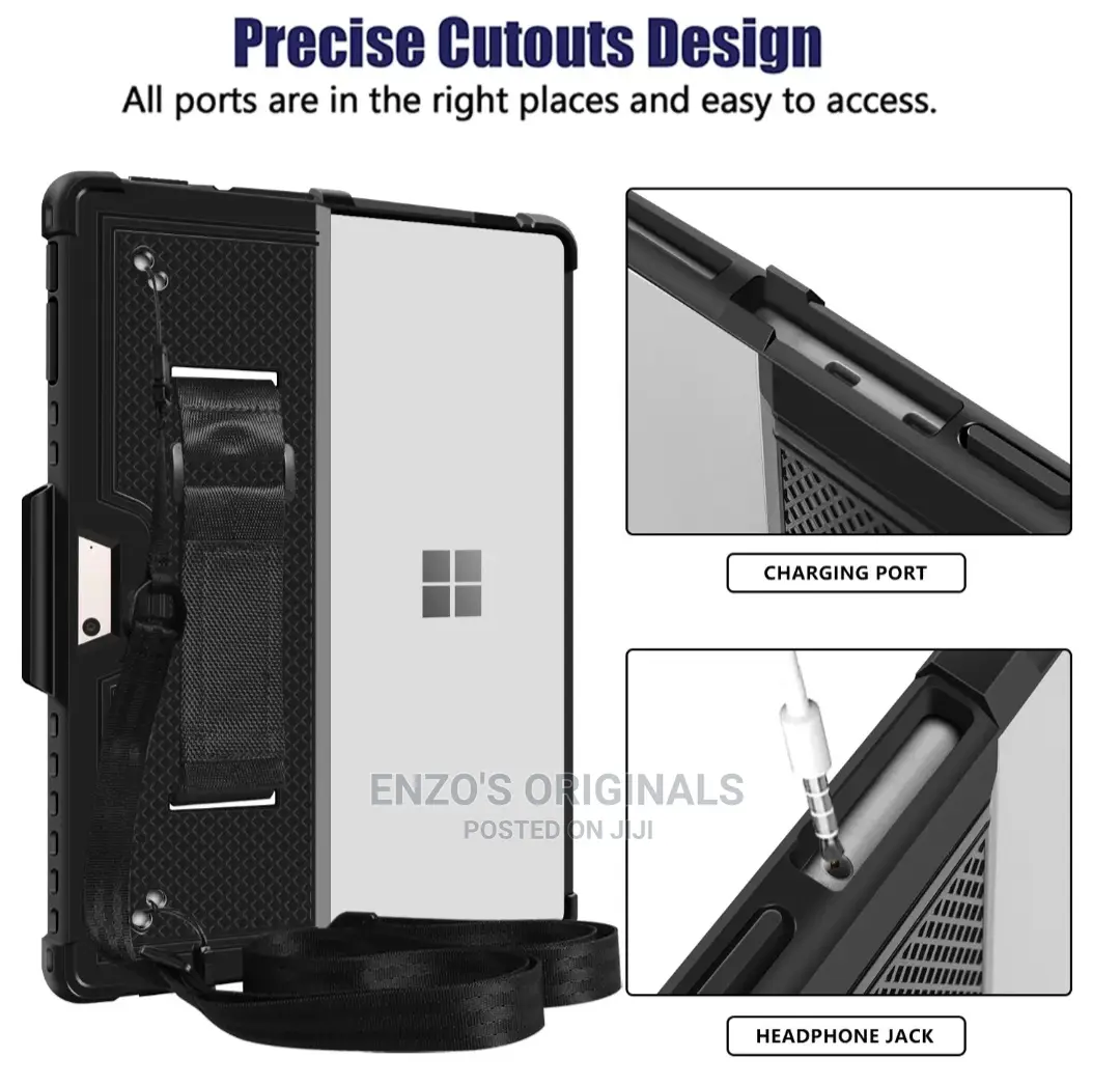 Microsoft Surface Pro X Rugged Protection Case Black
