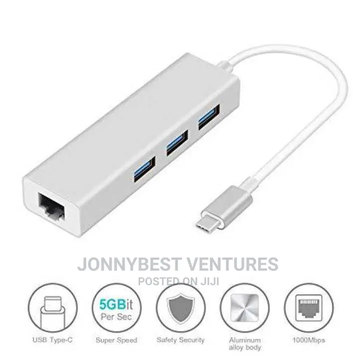 Type C to 3.0 Usb Hub With Ethernet Port
