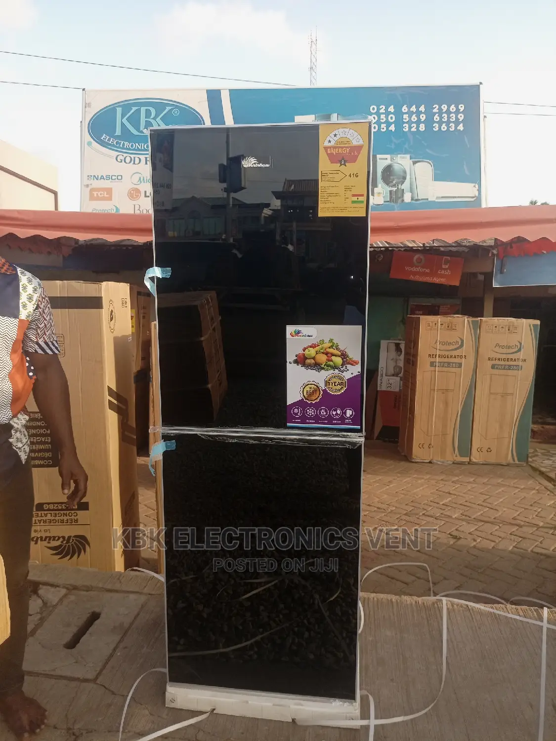 Rainbow 250ltr Premium Mirror Double Door Fridges
