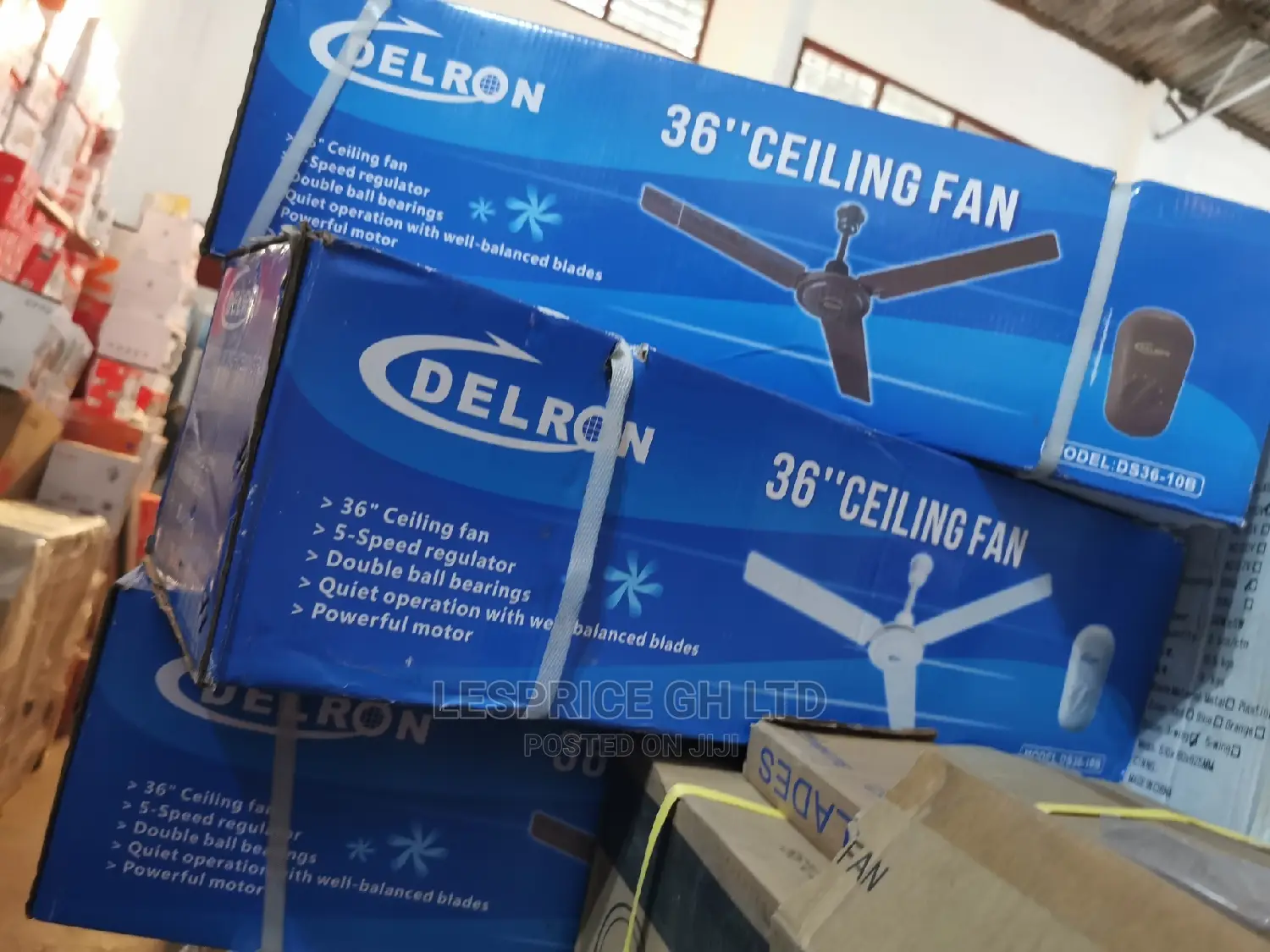 Designed Delron Ceiling Fan 36 "