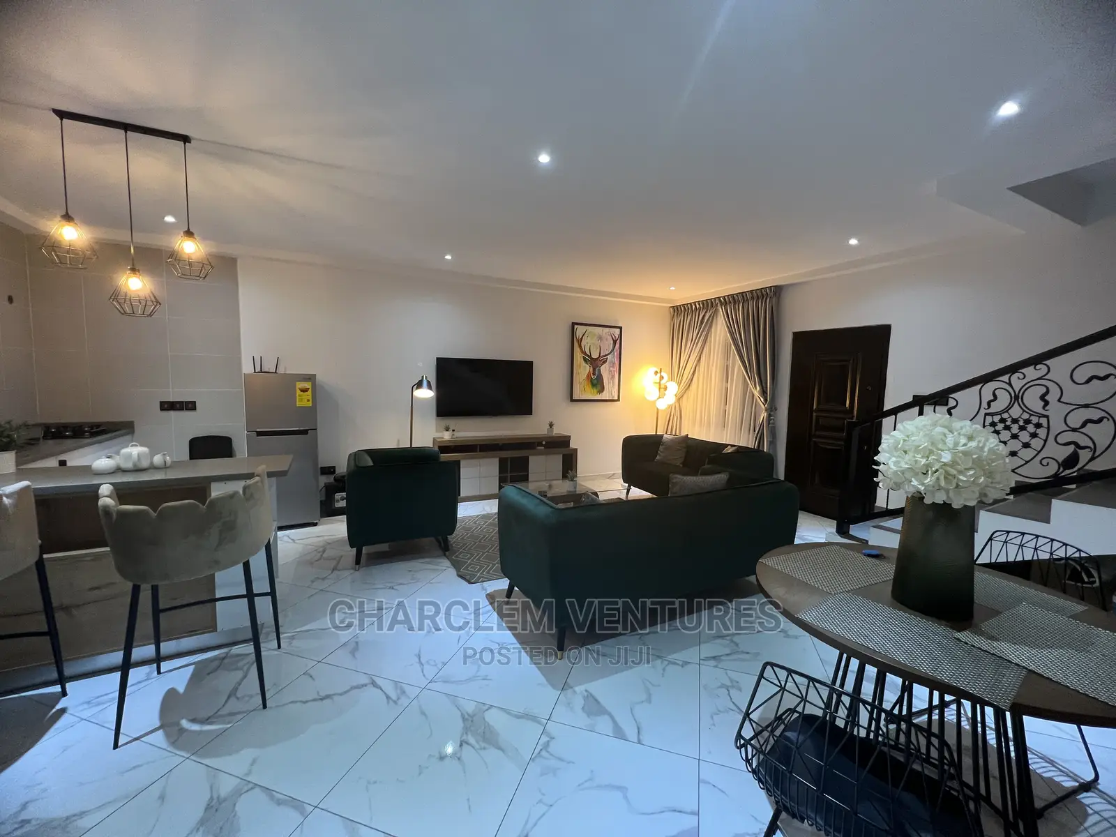 Furnished 2bdrm Apartment in Charclem Ventures, East Legon for Rent