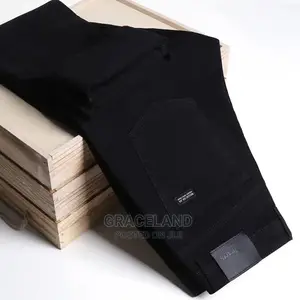 This Is Original Pure Black Jeans Black Branded Stretch Jean