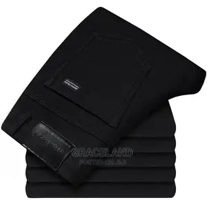 This Is Original Pure Black Jeans Black Branded Stretch Jean