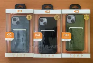 iPhone 13 Genuine Leather Case With Pouch - HBC063
