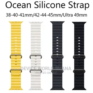Ocean Silicone Strap for Apple Watch Series 1-9(All Sizes)