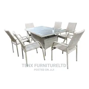 Dining Set ( Rattan Weave and Metal) Outdoor and Indoor