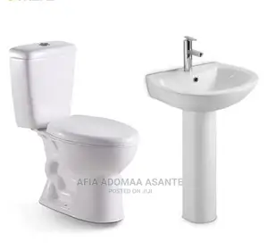 Complete Set Water Closet, Wash Basin, Tap,Waste