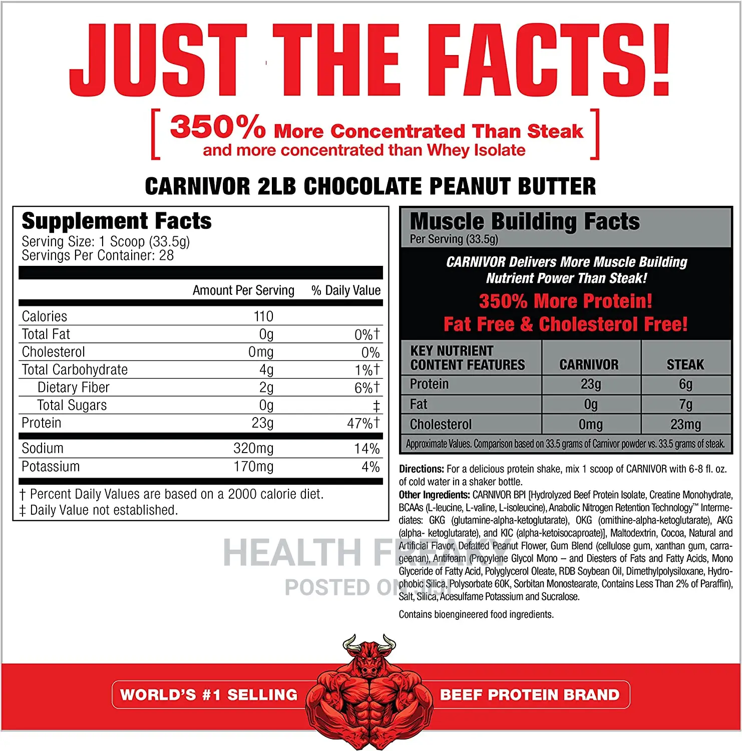 Carnivor Beef Protein Isolate Muscle Builder
