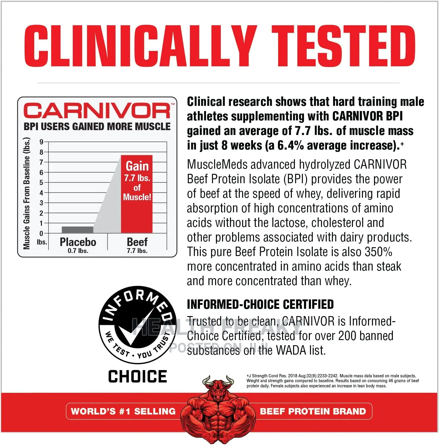 Carnivor Beef Protein Isolate Muscle Builder