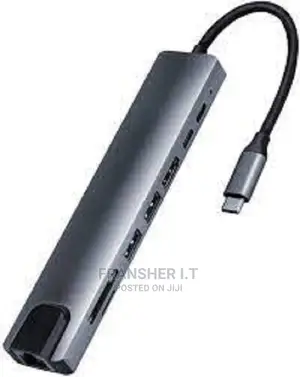 USB C Hub – 8 in 1 Type C Adapter Compatible for USB C Devic