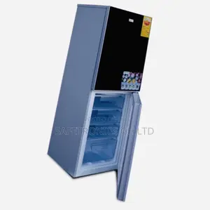 Pearl 229ltr Double Door Refrigerator – Black Glass PF-350BG