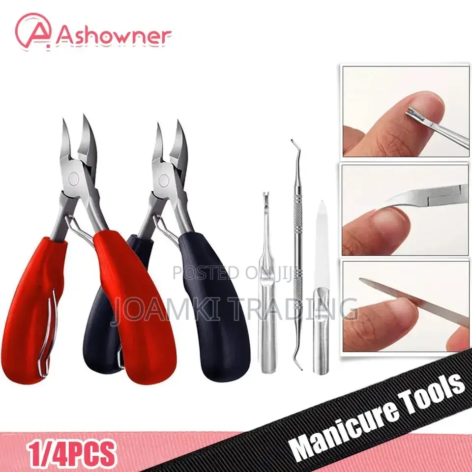 Nails and Toe Clippers Cutters. Manicure Pedicure Tool Kit