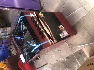 Classic Red Design Volcano 5C.BR-GL Gas Oven 4 Burner