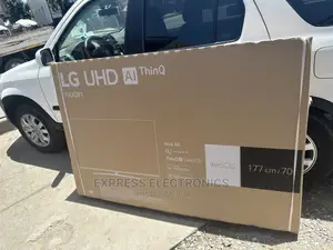 Glossy Black Slim Lg Tv UHD Uq81 Series 70”