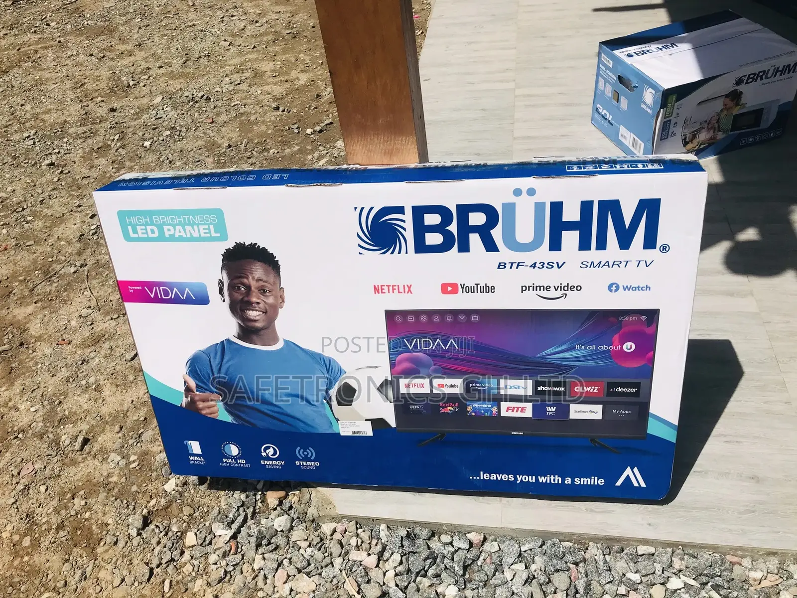 Durable Bruhm 43′′ FULL HD Smart LED TV [ BTF-43SV]