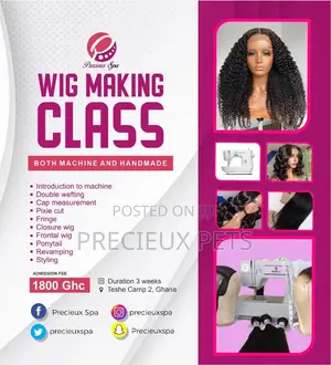 Machine Wig Training and Hand Made Training