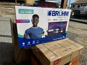 Ultra Modern Sleek Black Bruhm 43”Smart FHD Tv