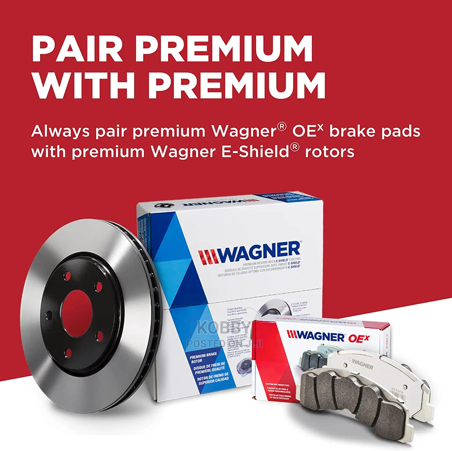 Wagner Brake OEX OEX1421 FRONT Disc Brake Pad Pair