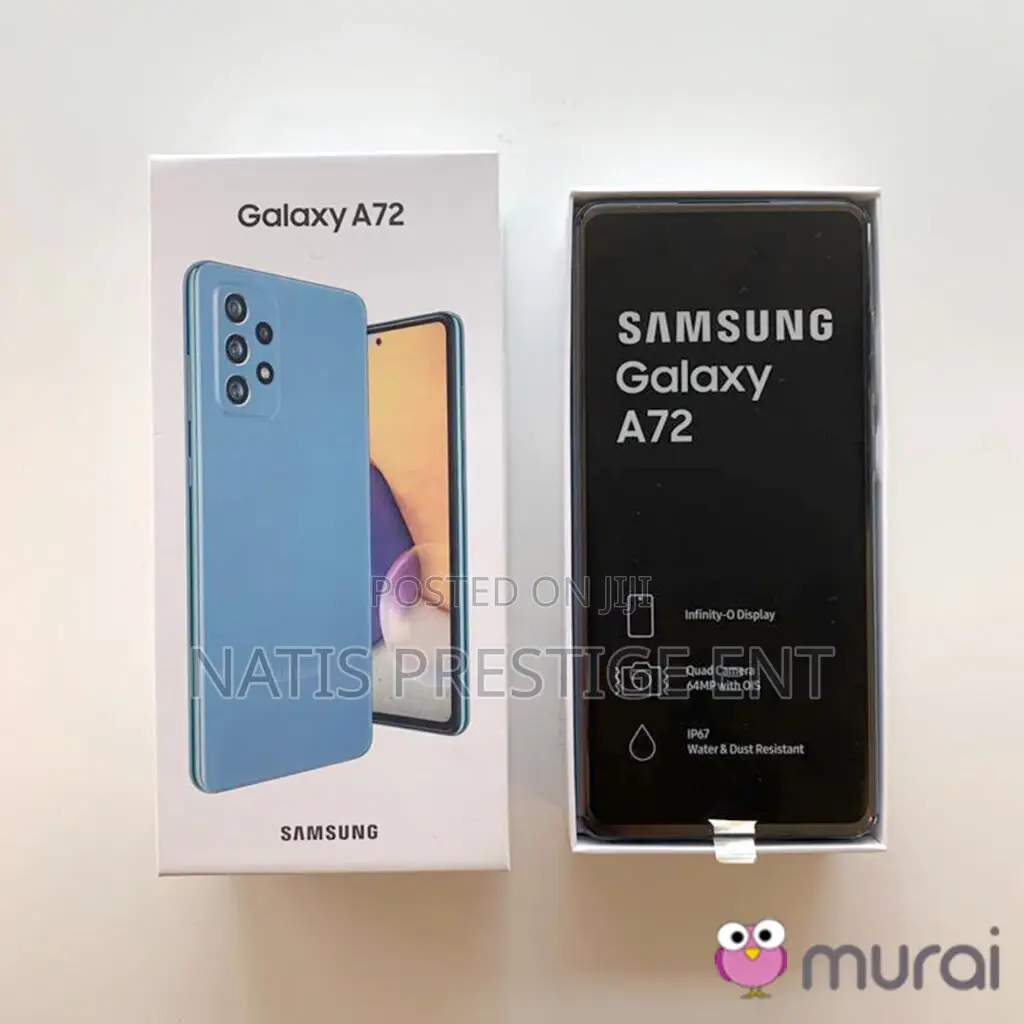 New Samsung Galaxy A72 128 GB Black