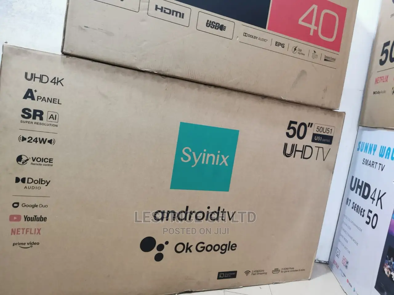 Wonderful Syinix 50 Smart Android UHD Tv