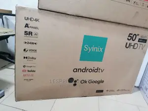 Powerful Syinix 50 Smart Android UHD Tv