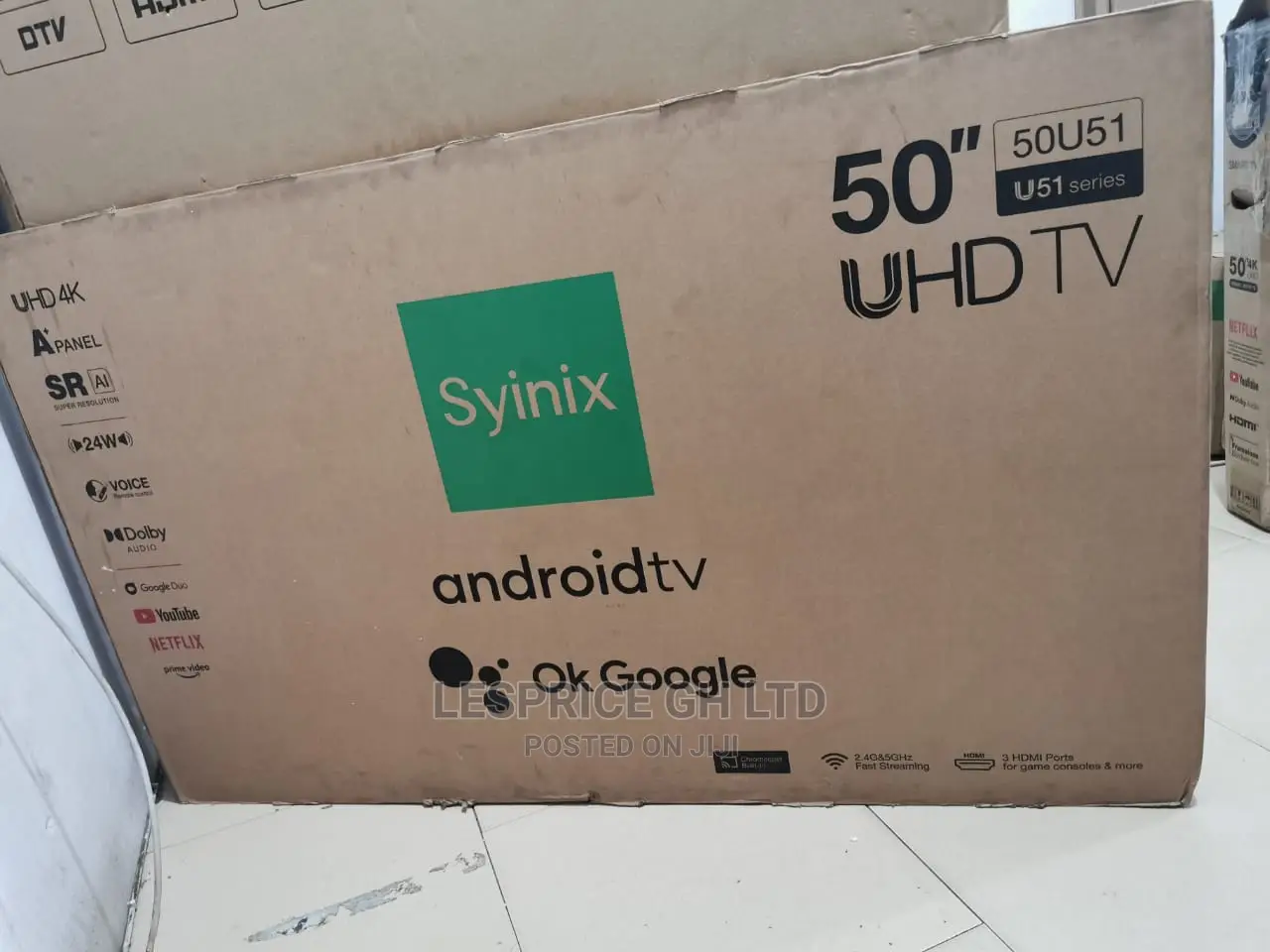Amazing Syinix 50 Smart Android UHD Tv