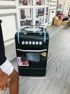 Ferre Black 4 Burner Gas 50x55 Oven With Grill