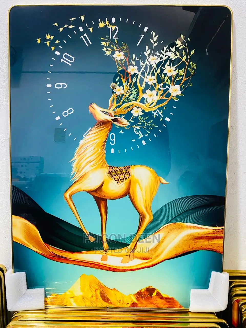 Original Luxury Beautiful Wall Paintings With Clocks