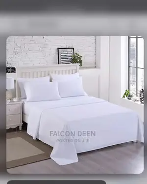 Quality White Bedsheets(Available for Hotels 100% Cotton)