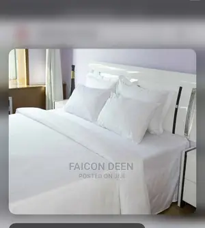 High Quality White Bedsheets ((100% Cotton)