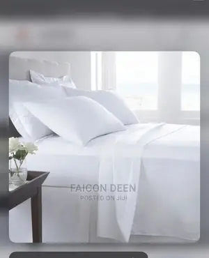 King/Queen Size White Bedsheets (Available for Hotels