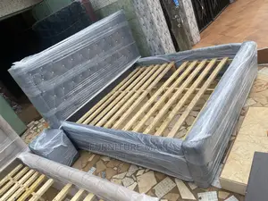 Elegant Queensize Bed Frame With Side Table for Sell Now 