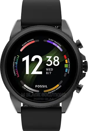Fossil Gen 6 Smartwatch 44mm Black Silicone Black