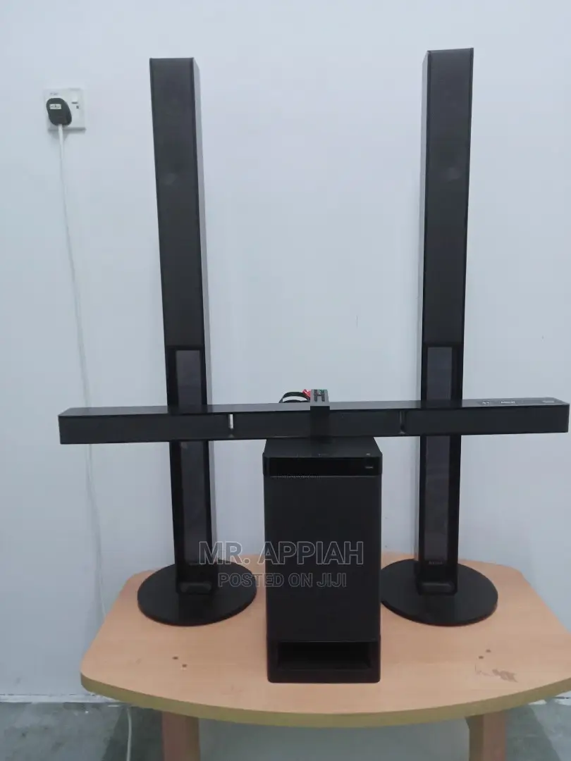 Authentic Sony Sound Bar With Tall-Boy Speakers.